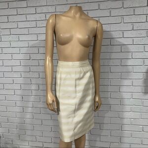 Rena Rowan Women’s Stripe Neutral‎ Pencil Skirt